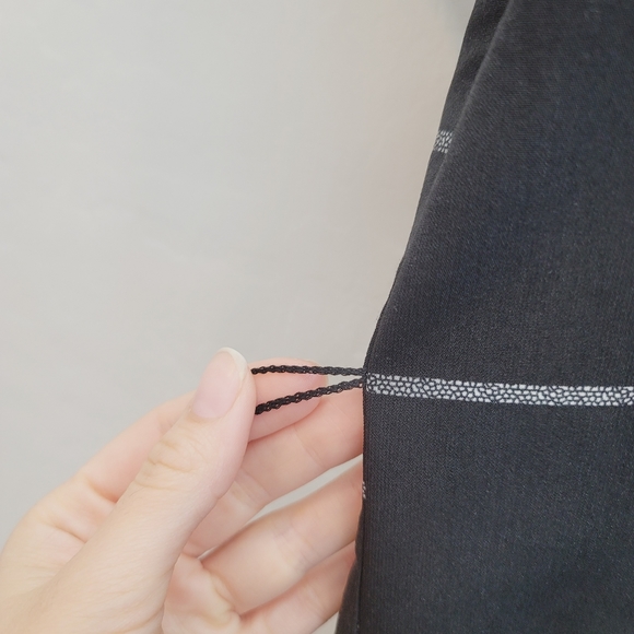 💕 Bailey Blue Black & White Short Sleeve Plaid/ Check Dress Women's Size Small - Picture 6 of 11